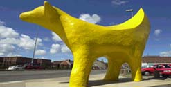 The SuperLamBanana Statue